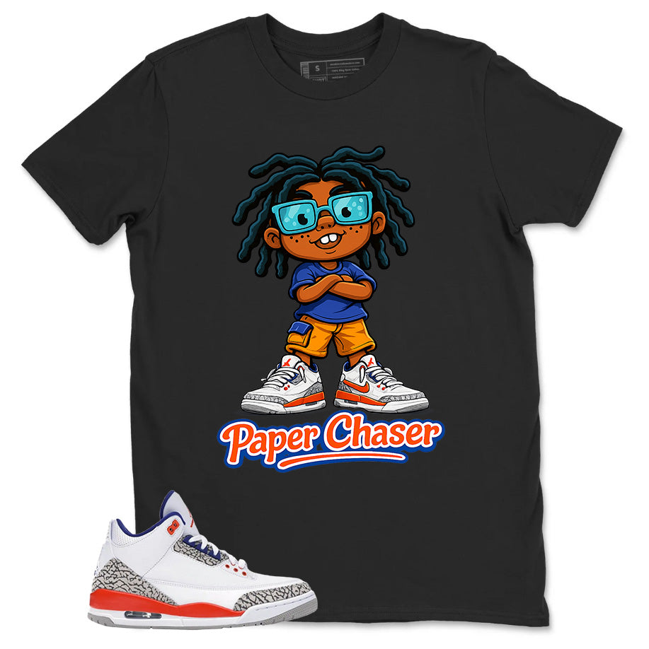 Blue Knicks 3s Shirt Paper Chaser Graphic