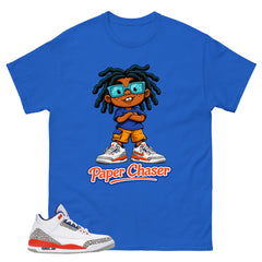 Blue Knicks 3s Shirt Paper Chaser Graphic