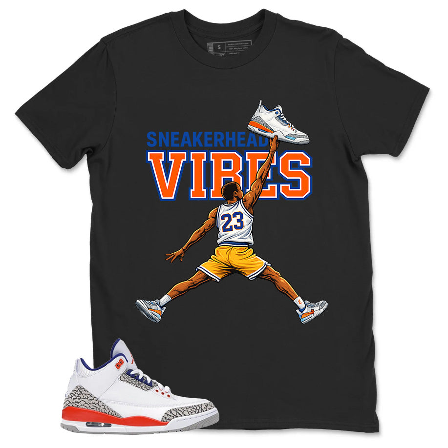 Blue Knicks 3s Shirt Sneakerhead Vibes Graphic