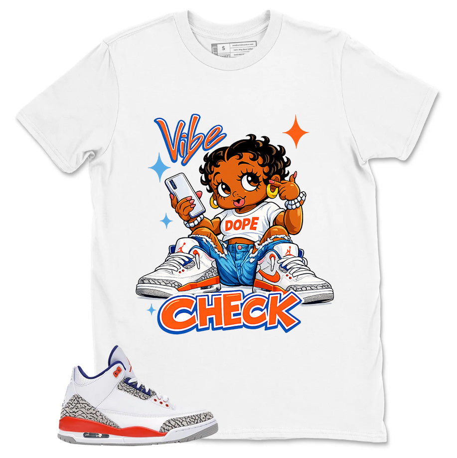Blue Knicks 3s Shirt Vibe Check Graphic