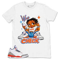 Blue Knicks 3s Shirt Vibe Check Graphic