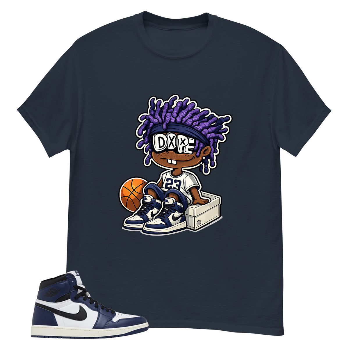 Blue Midnight Navy 1s Shirt Got Em Dope Graphic