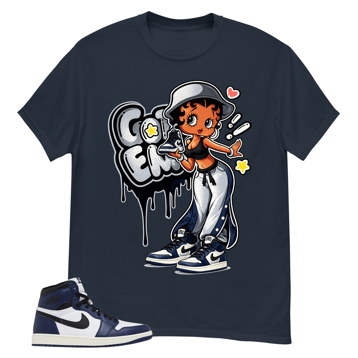 Blue Midnight Navy 1s Shirt Got Em Lady Graphic