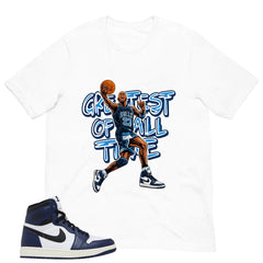 Blue Midnight Navy 1s Shirt Greatest Of All Time Graphic