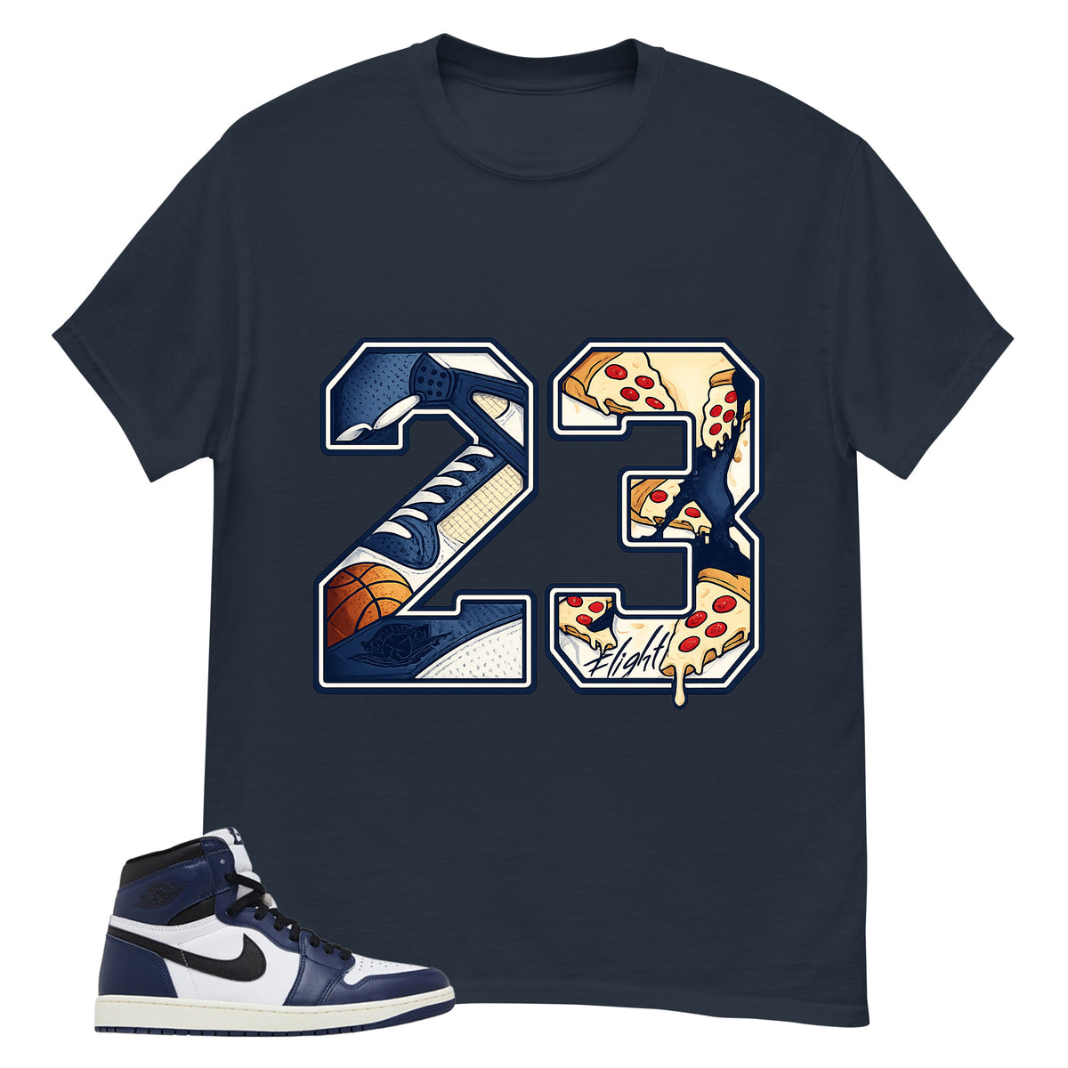 Blue Midnight Navy 1s Shirt Number 23 Legend Graphic