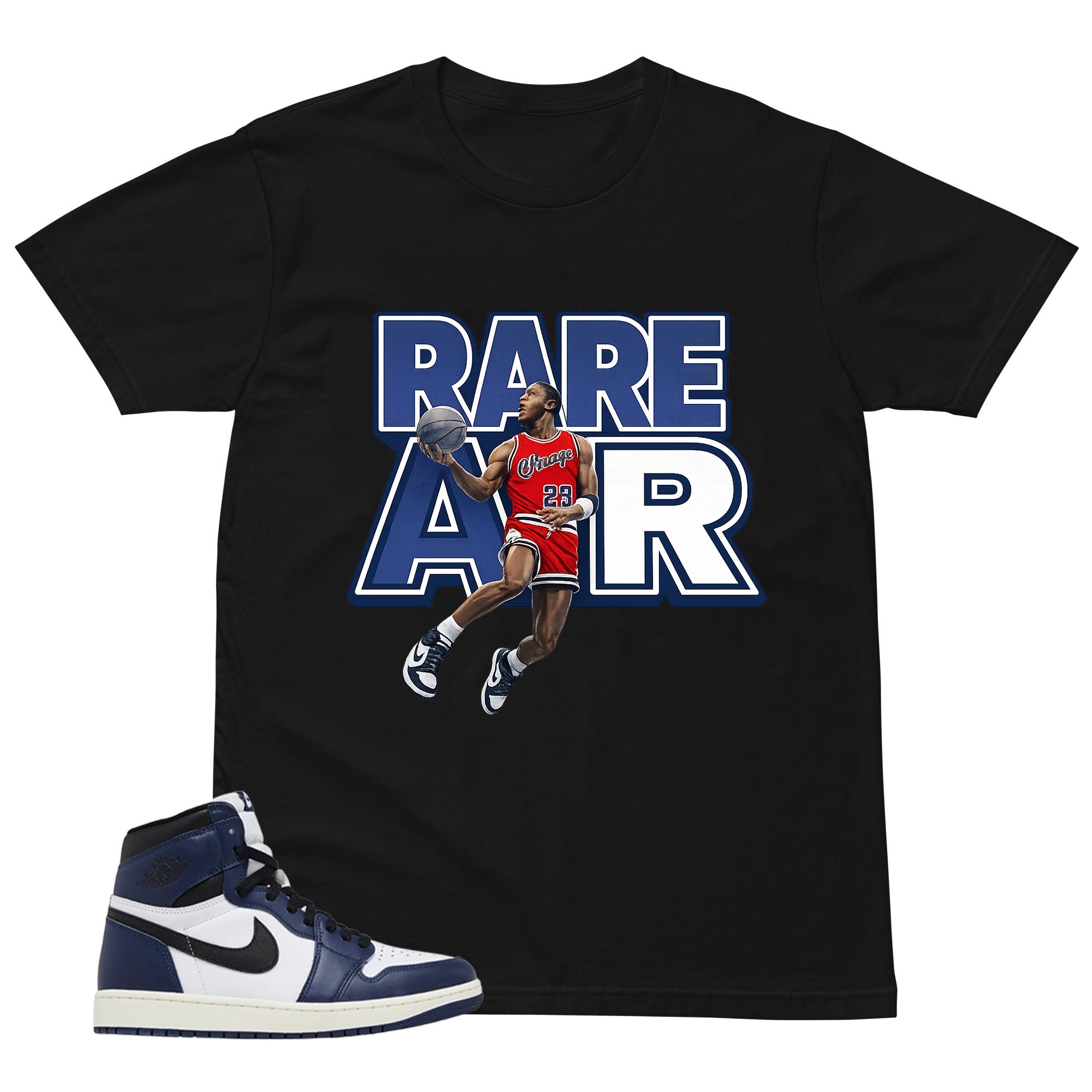 Blue Midnight Navy 1s Shirt Rare Air Graphic