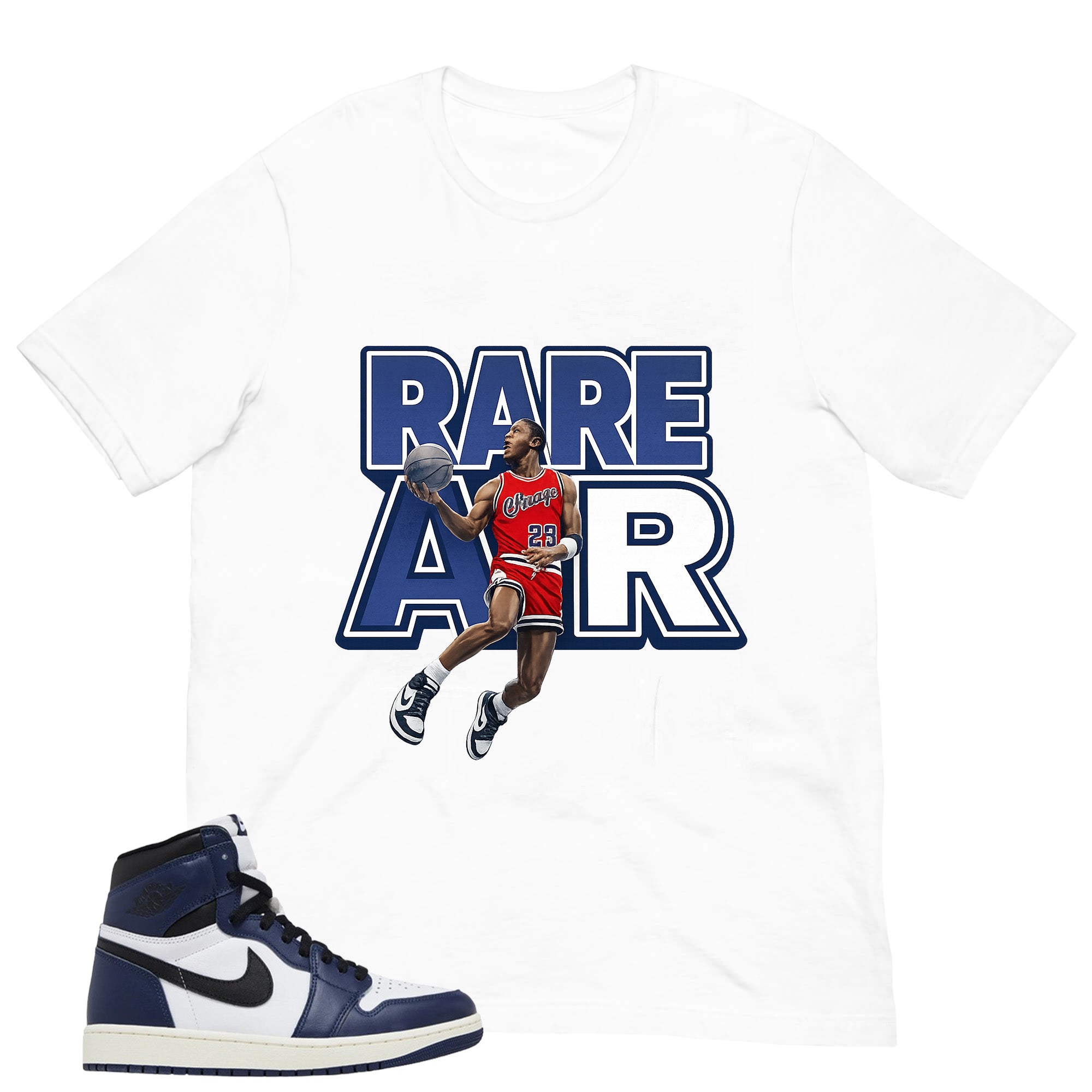 Blue Midnight Navy 1s Shirt Rare Air Graphic
