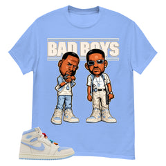 Blue Pale Ivory Pyschic Blue Wmns 1s Shirt Bad Boys Graphic