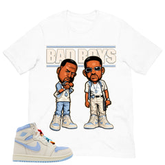 Blue Pale Ivory Pyschic Blue Wmns 1s Shirt Bad Boys Graphic
