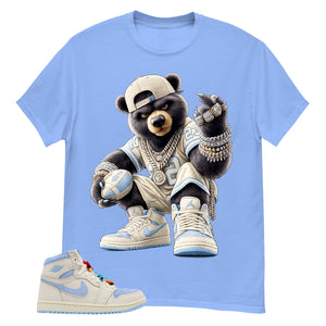 Blue Pale Ivory Pyschic Blue Wmns 1s Shirt Bear King Graphic