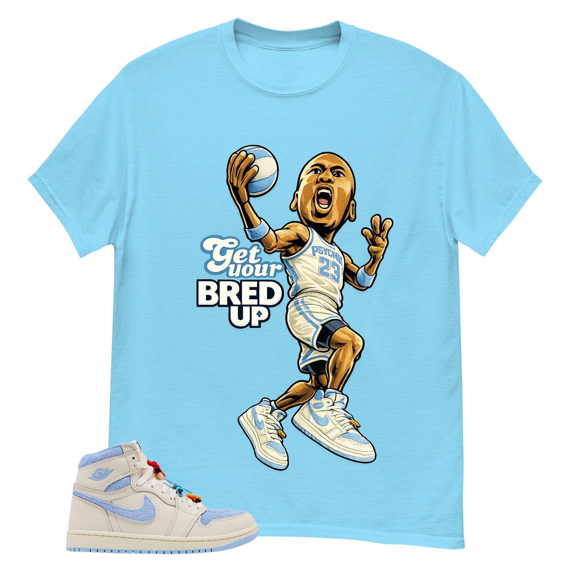 Blue Pale Ivory Pyschic Blue Wmns 1s Shirt Get Your Bred Up Graphic