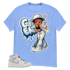 Blue Pale Ivory Pyschic Blue Wmns 1s Shirt Got Em Lady Graphic