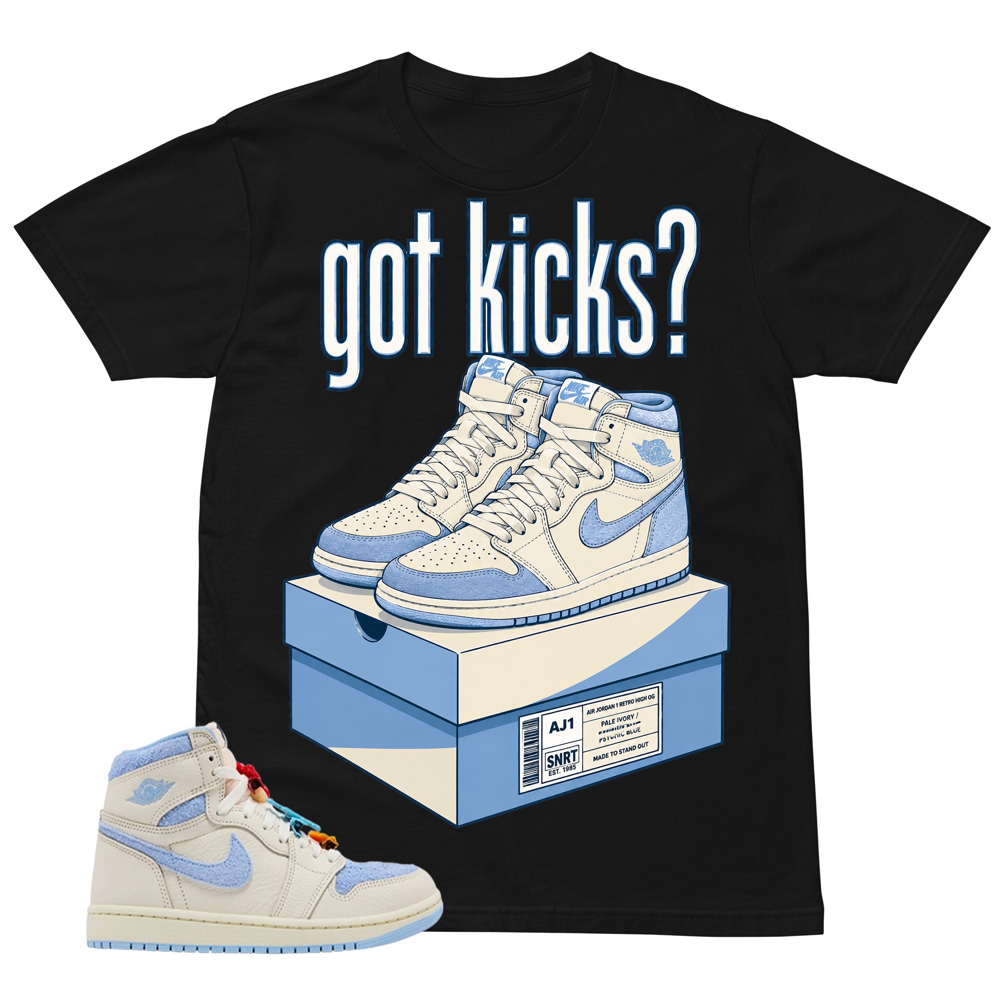 Blue Pale Ivory Pyschic Blue Wmns 1s Shirt Got Kicks Graphic