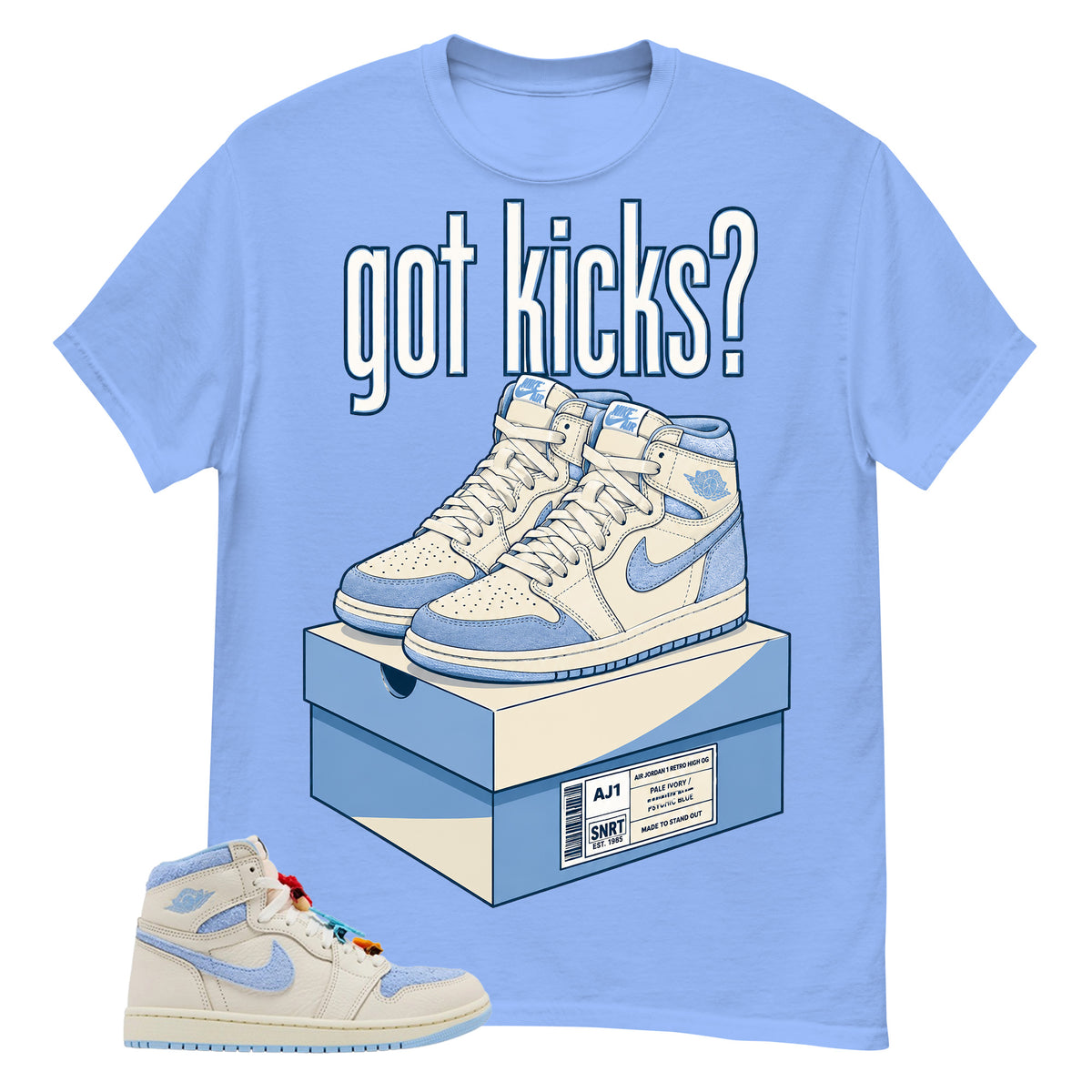 Blue Pale Ivory Pyschic Blue Wmns 1s Shirt Got Kicks Graphic
