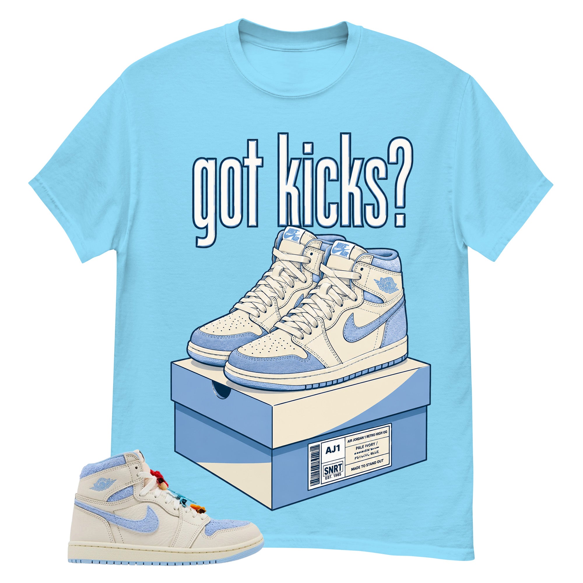 Blue Pale Ivory Pyschic Blue Wmns 1s Shirt Got Kicks Graphic