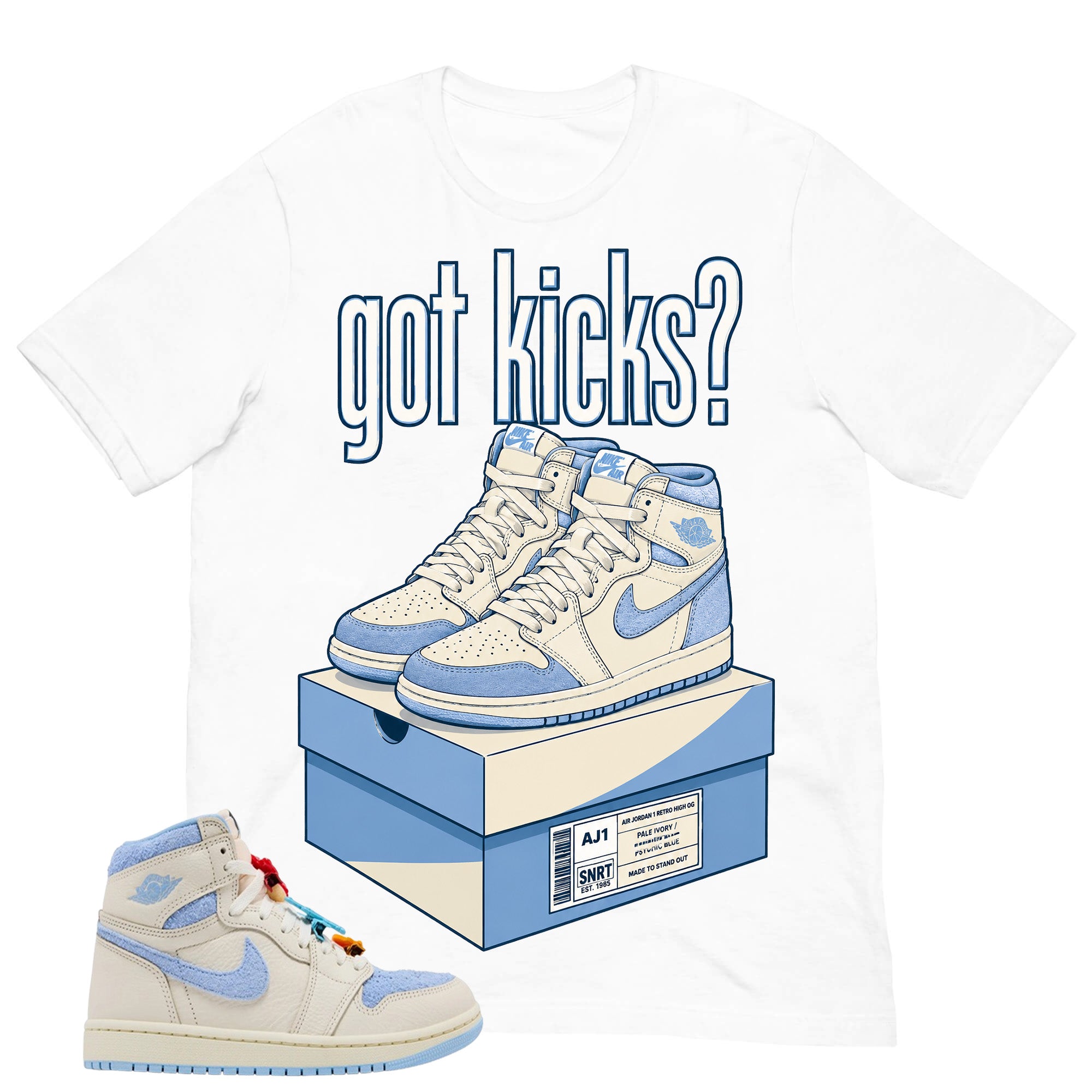 Blue Pale Ivory Pyschic Blue Wmns 1s Shirt Got Kicks Graphic