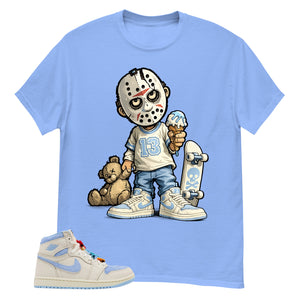 Blue Pale Ivory Pyschic Blue Wmns 1s Shirt Little Jason Graphic