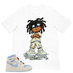 Blue Pale Ivory Pyschic Blue Wmns 1s Shirt Paper Chaser Graphic