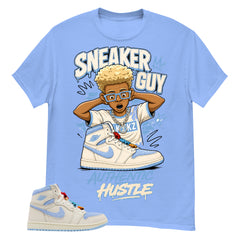 Blue Pale Ivory Pyschic Blue Wmns 1s Shirt Sneaker Guy Graphic