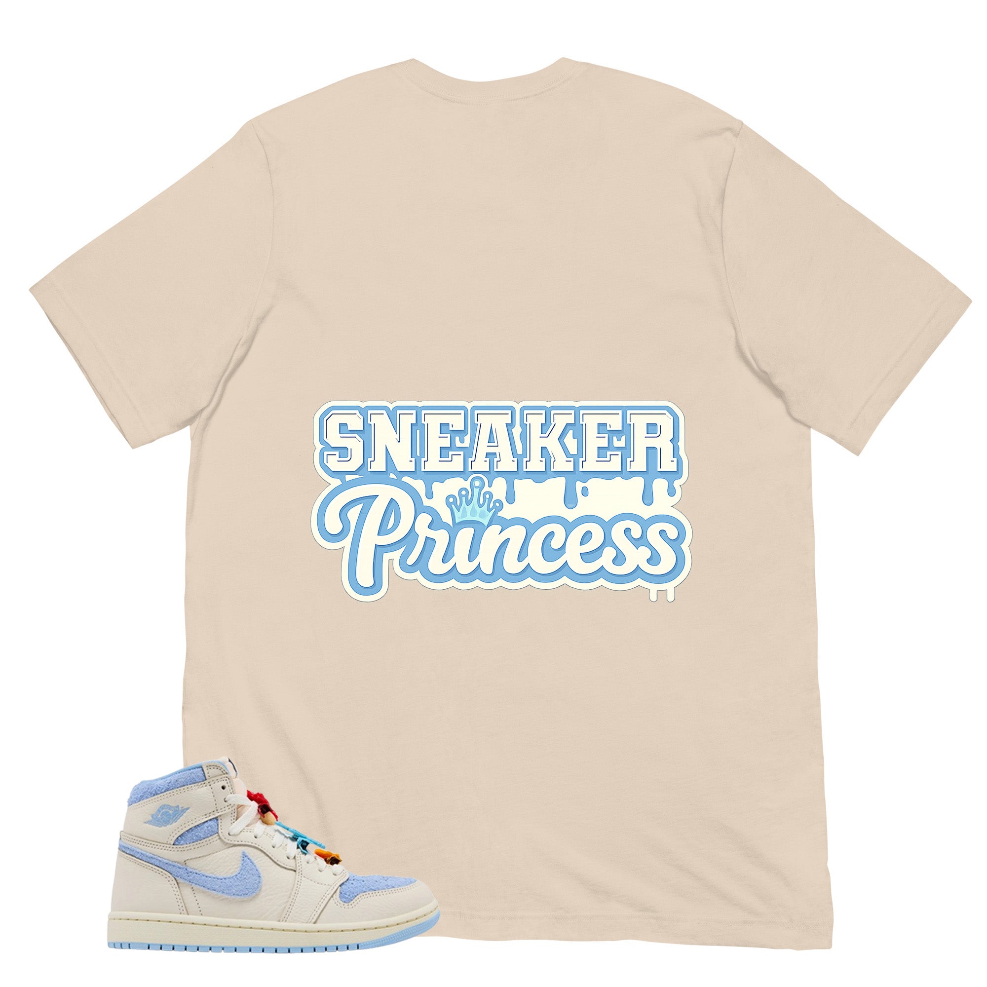 Blue Pale Ivory Pyschic Blue Wmns 1s Shirt Sneaker Princess Graphic