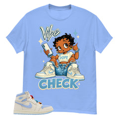 Blue Pale Ivory Pyschic Blue Wmns 1s Shirt Vibe Check Graphic