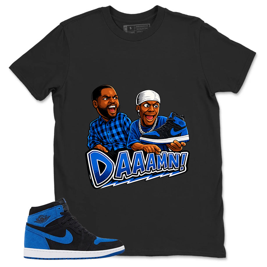 Blue Royal Reimagined 1s Zadago Shirt Daaamn Sneaker Graphic