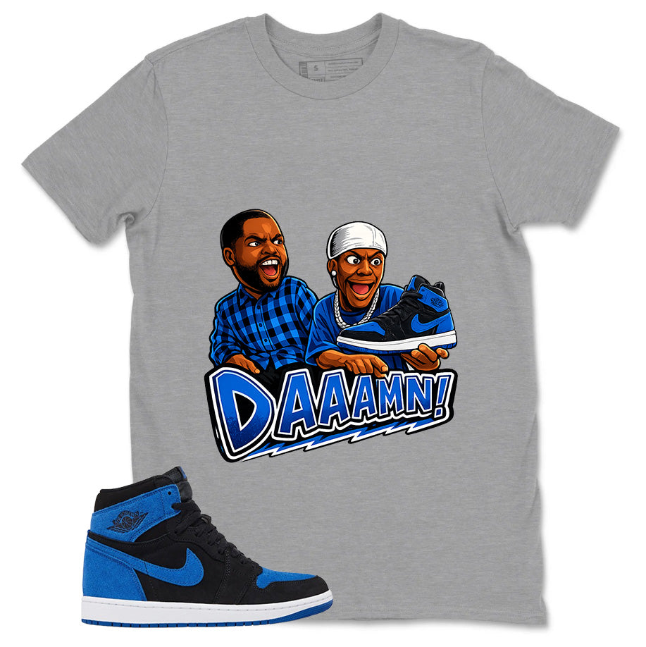 Blue Royal Reimagined 1s Zadago Shirt Daaamn Sneaker Graphic