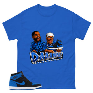 Blue Royal Reimagined 1s Zadago Shirt Daaamn Sneaker Graphic