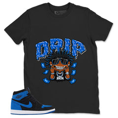 Blue Royal Reimagined 1s Zadago Shirt Drip Rich Graphic