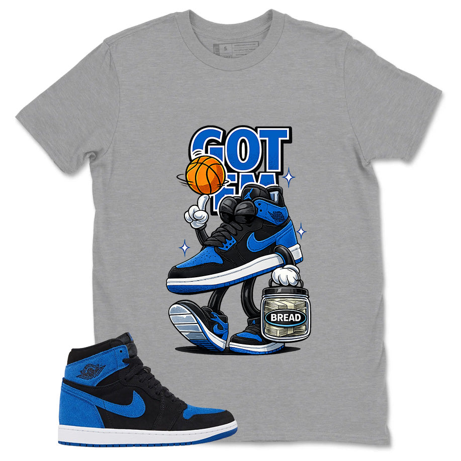 Blue Royal Reimagined 1s Zadago Shirt Got Em Bread Graphic