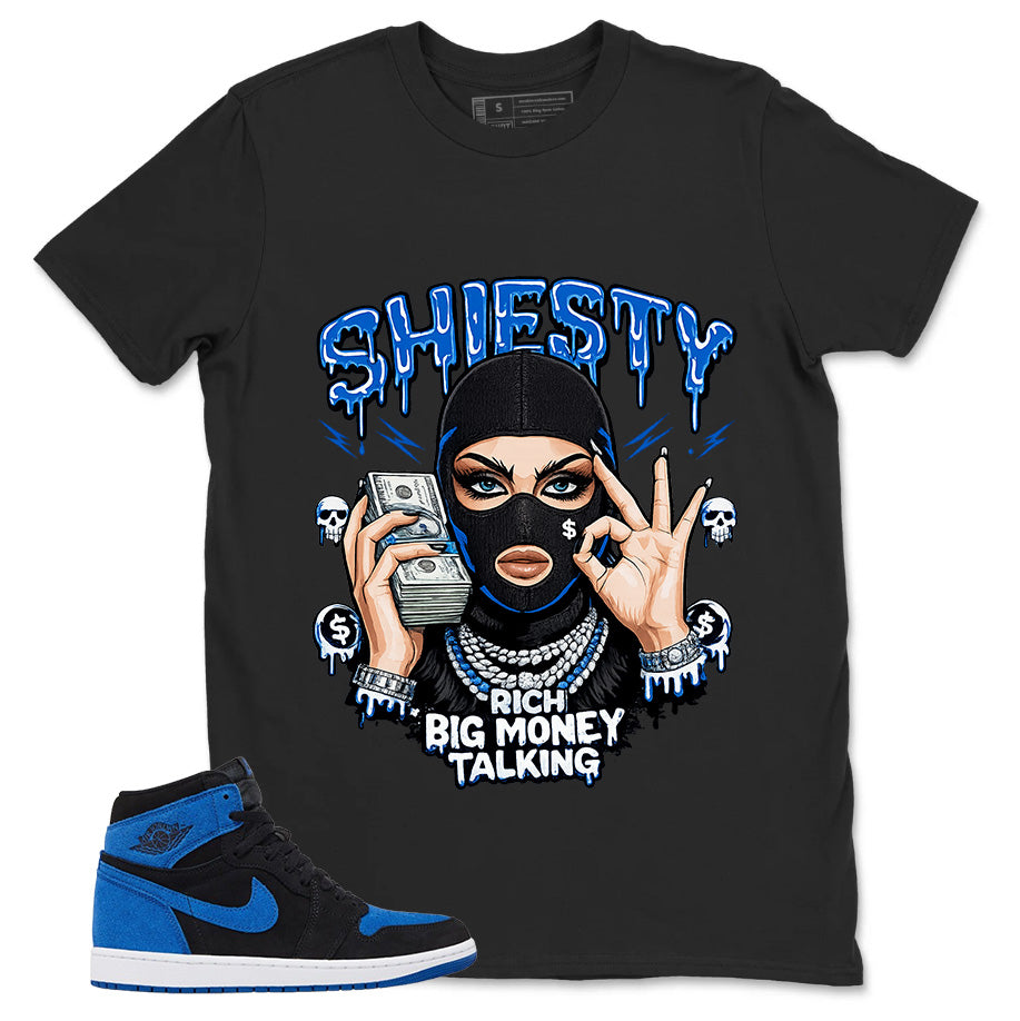 Blue Royal Reimagined 1s Zadago Shirt Shiesty Big Money Talking Graphic