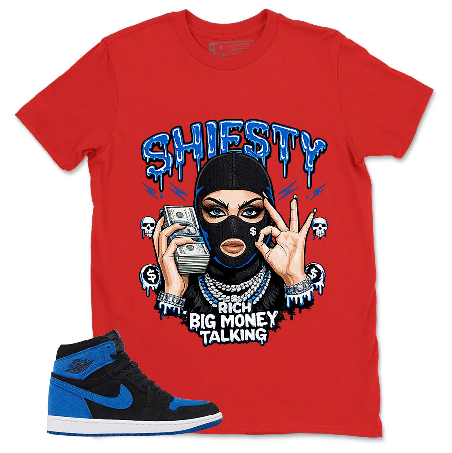 Blue Royal Reimagined 1s Zadago Shirt Shiesty Big Money Talking Graphic