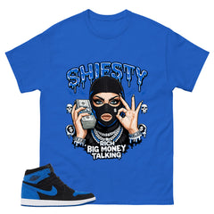 Blue Royal Reimagined 1s Zadago Shirt Shiesty Big Money Talking Graphic