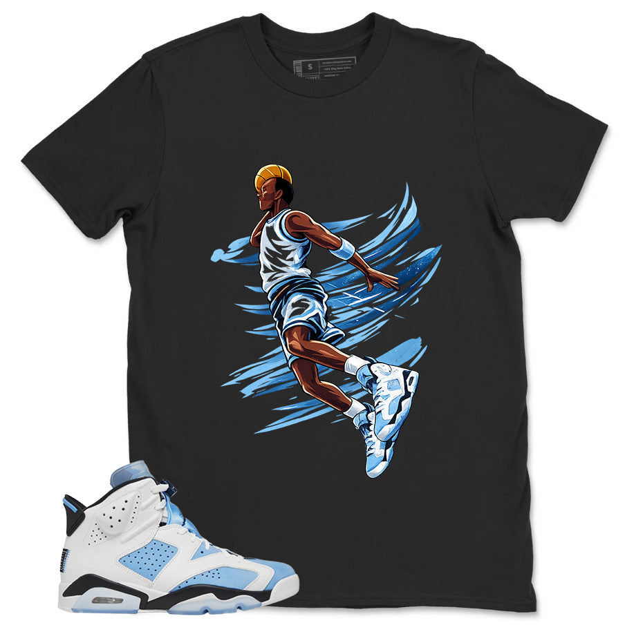 Blue UNC Home 6s Zadago Shirt Air Ball Graphic