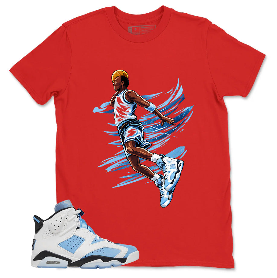 Blue UNC Home 6s Zadago Shirt Air Ball Graphic
