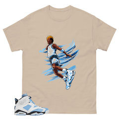 Blue UNC Home 6s Zadago Shirt Air Ball Graphic