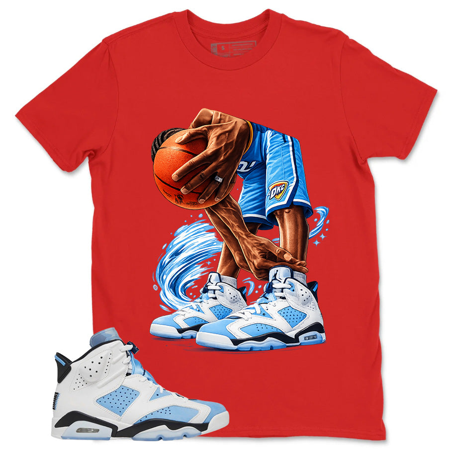 Blue UNC Home 6s Zadago Shirt Ball Time Graphic