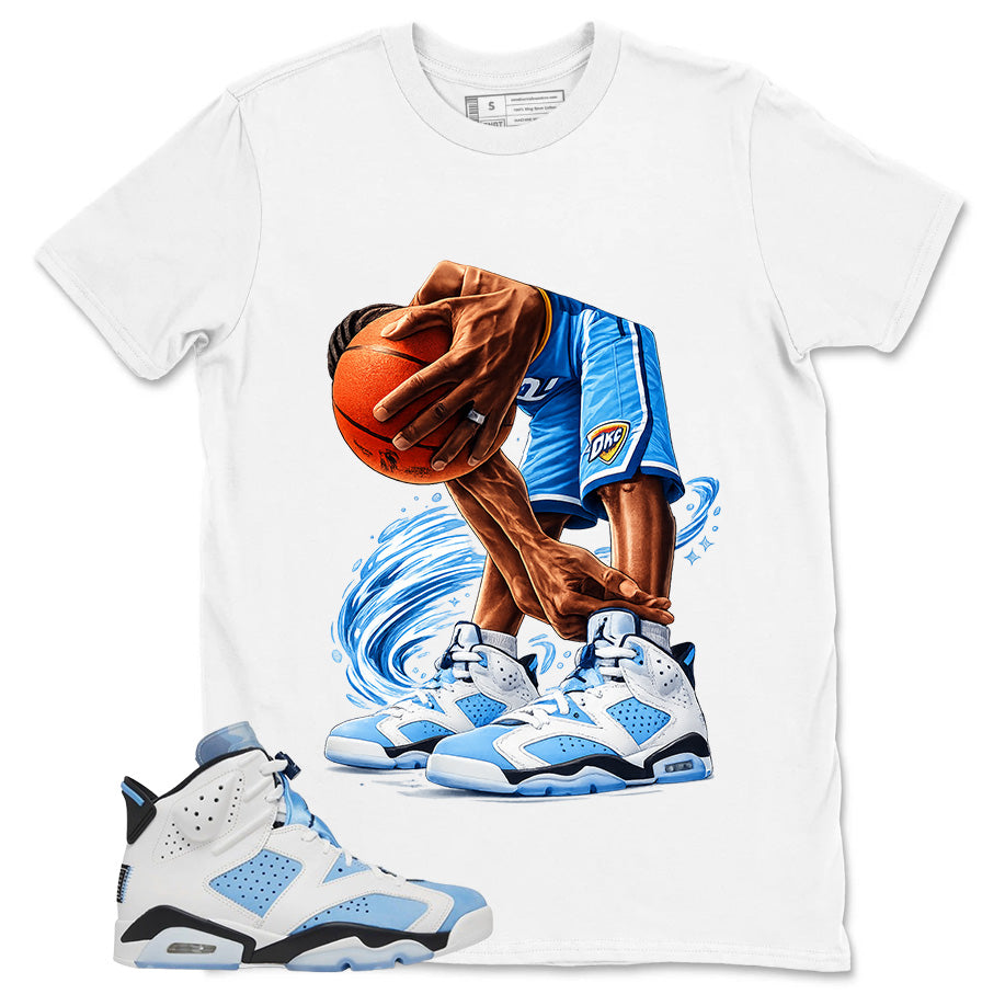 Blue UNC Home 6s Zadago Shirt Ball Time Graphic