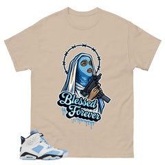 Blue UNC Home 6s Zadago Shirt Blessed Forever Graphic
