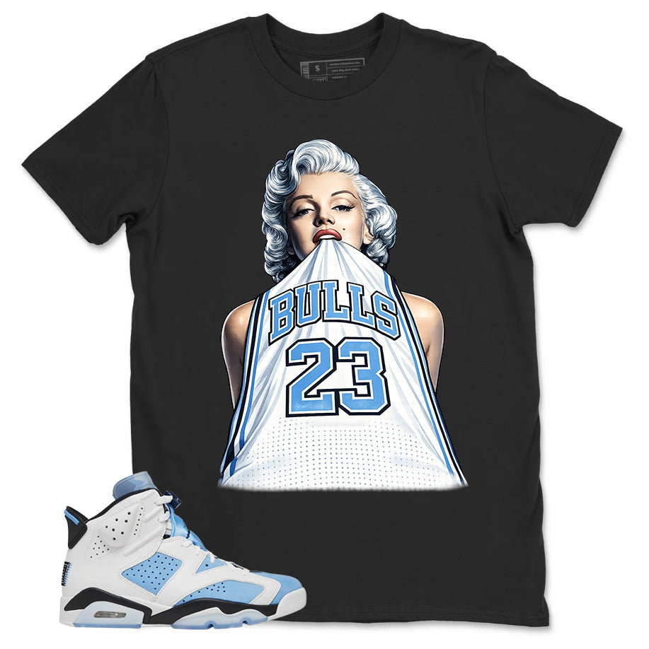 Blue UNC Home 6s Zadago Shirt Bull 23 Marilyn Graphic