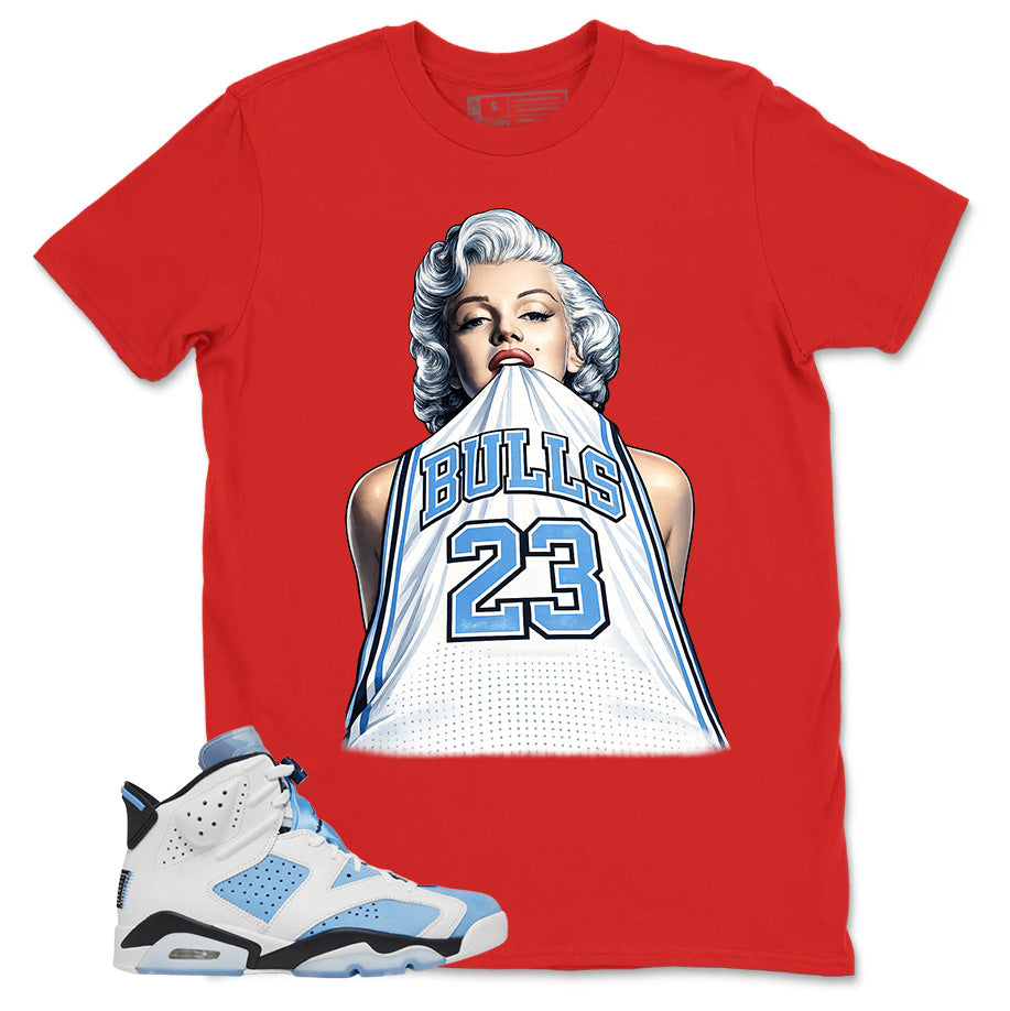 Blue UNC Home 6s Zadago Shirt Bull 23 Marilyn Graphic