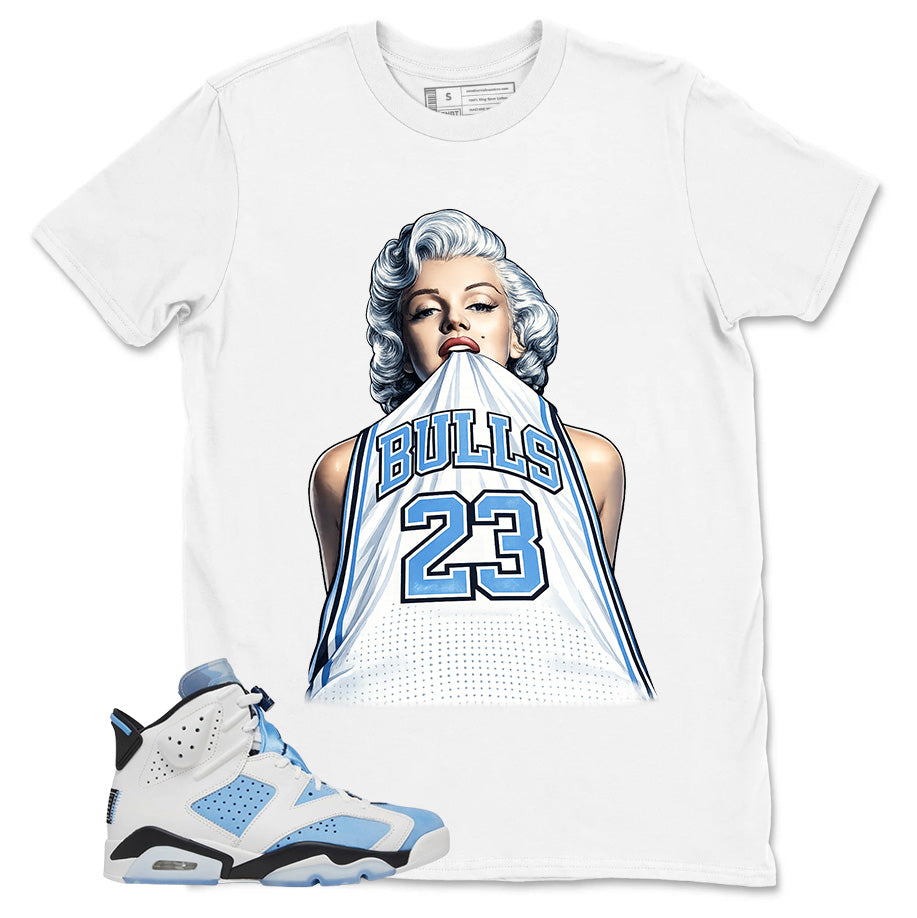 Blue UNC Home 6s Zadago Shirt Bull 23 Marilyn Graphic