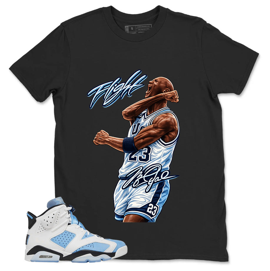Blue UNC Home 6s Zadago Shirt Flight Victory MJ Graphic