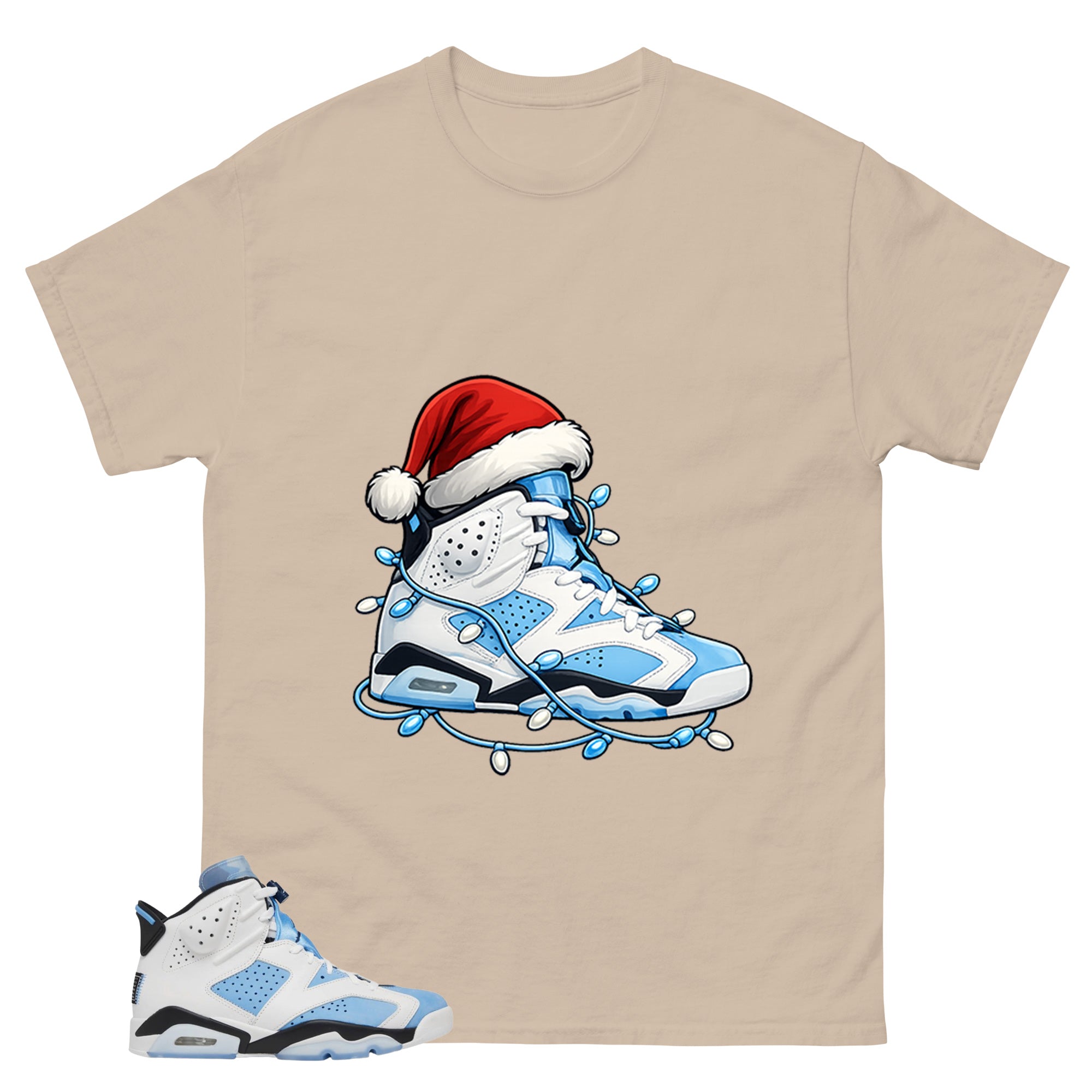 Blue UNC Home 6s Zadago Shirt Kickmas Graphic