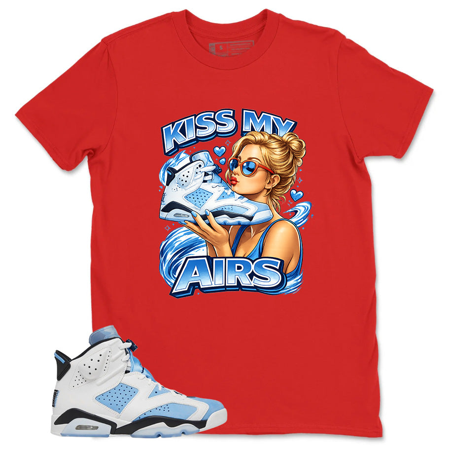 Blue UNC Home 6s Zadago Shirt Kiss My Airs Graphic