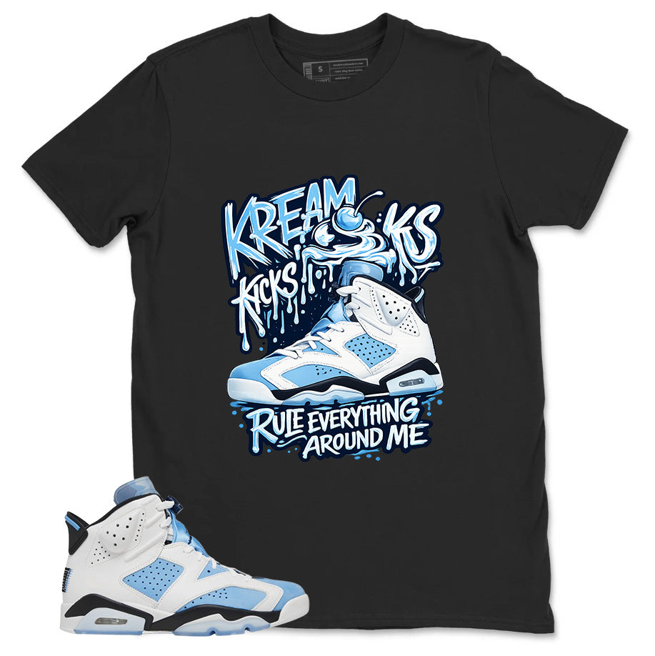 Blue UNC Home 6s Zadago Shirt Kream Kicks Graphic