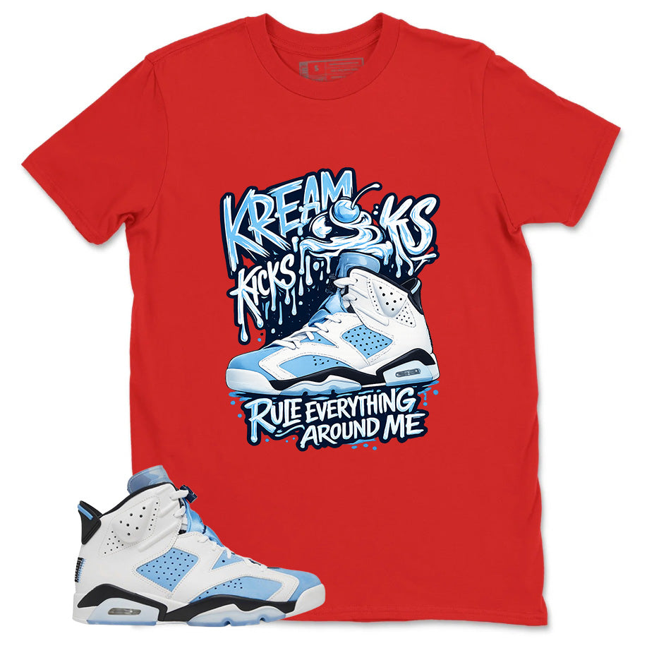 Blue UNC Home 6s Zadago Shirt Kream Kicks Graphic