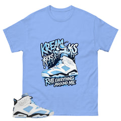Blue UNC Home 6s Zadago Shirt Kream Kicks Graphic