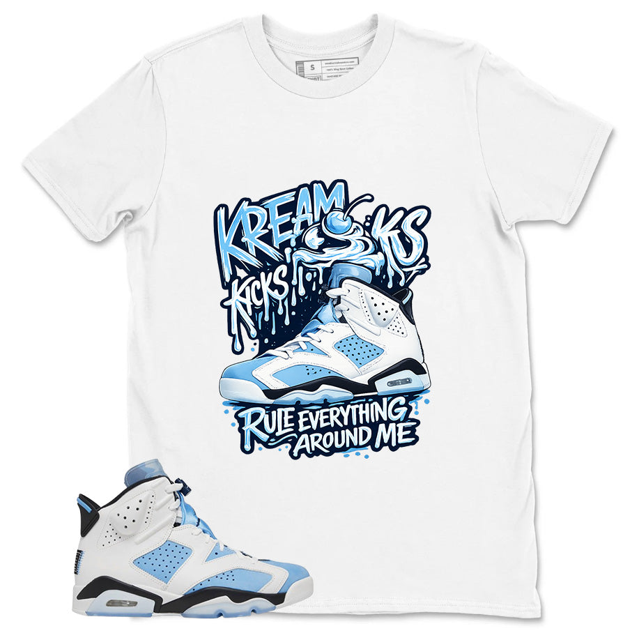 Blue UNC Home 6s Zadago Shirt Kream Kicks Graphic
