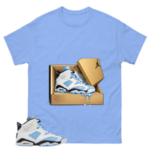 Blue UNC Home 6s Zadago Shirt New Kicks Graphic
